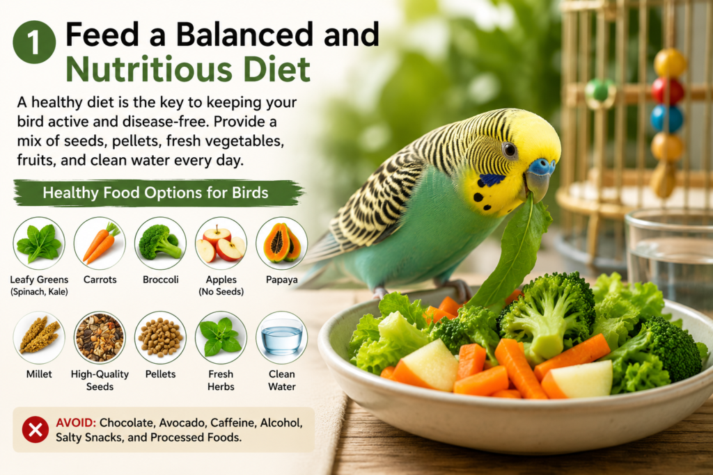 How to Keep Birds Healthy Naturally at Home