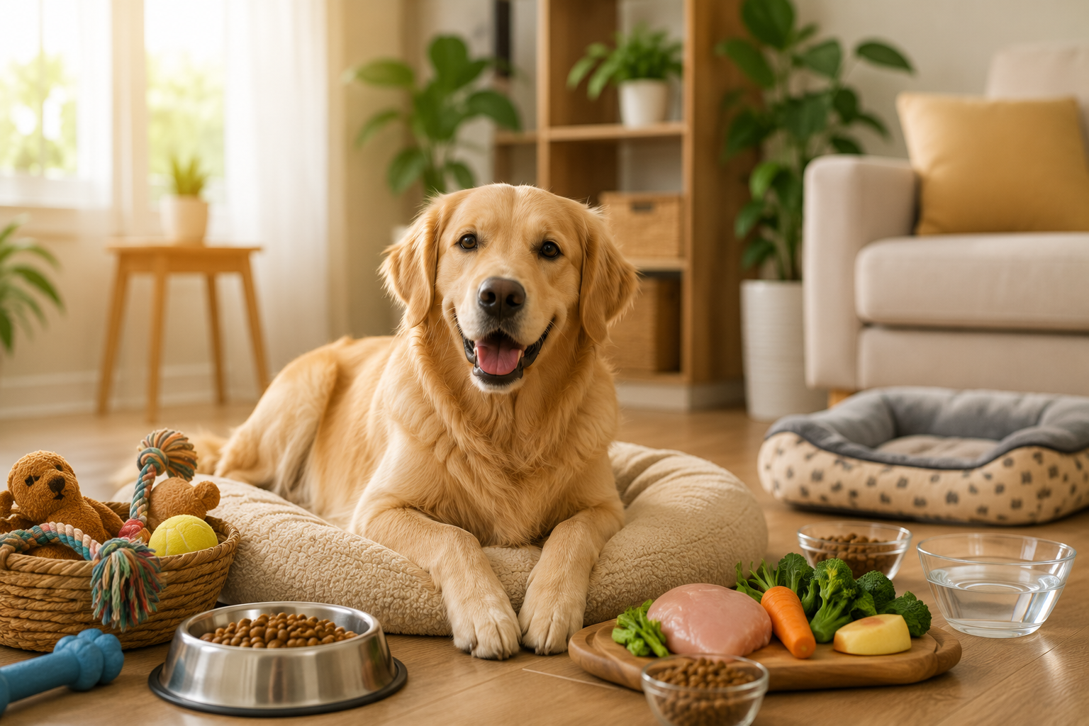 How to take care of a dog naturally at home