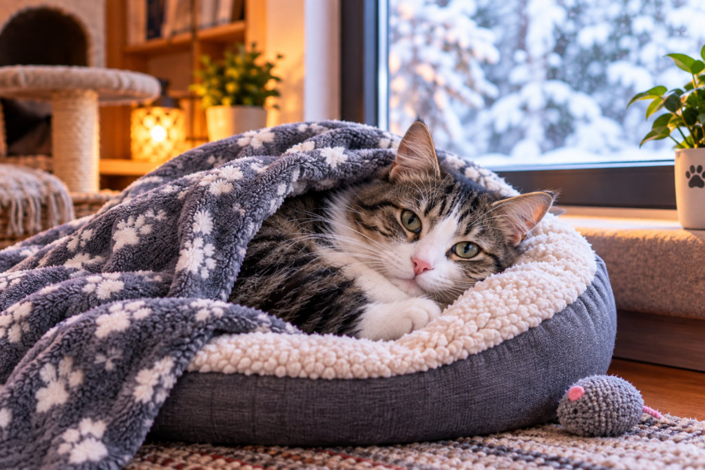 Cat in Winter